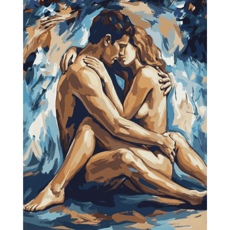 Sensual Lovers | Paint by Number- Paint by Numbers