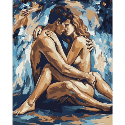 Sensual Lovers | Paint by Number- Paint by Numbers