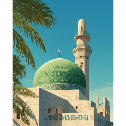 Mosque | Paint by Number- Paint by Numbers