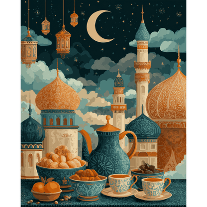 Iftar time | Paint by Number- Paint by Numbers