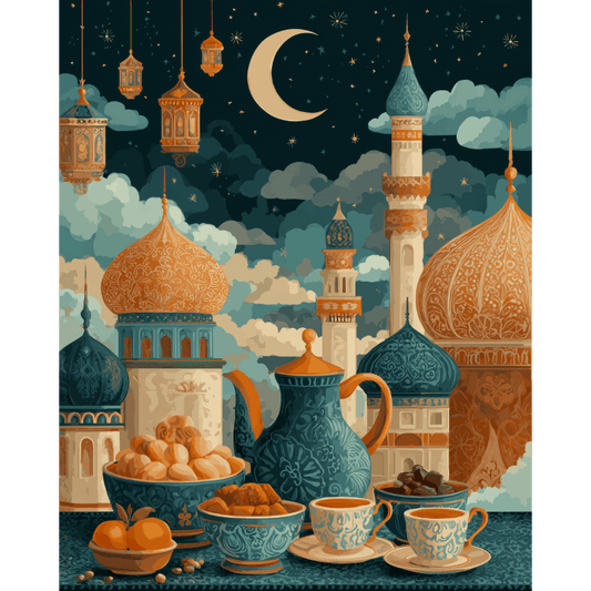 Iftar time | Paint by Number- Paint by Numbers