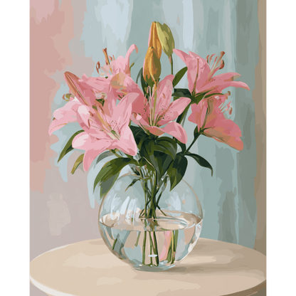 Gentle lilies | Paint by Number- Paint by Numbers