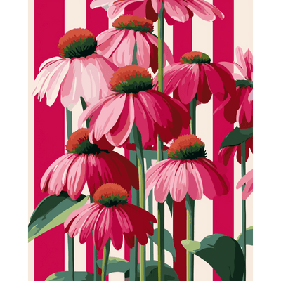 Vertical blooms | Paint by Number