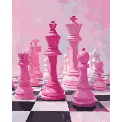 Pink gambit | Paint by Number- Paint by Numbers