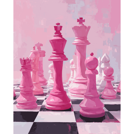 Rosa gambit | Maleri etter tall - Maleri etter tall