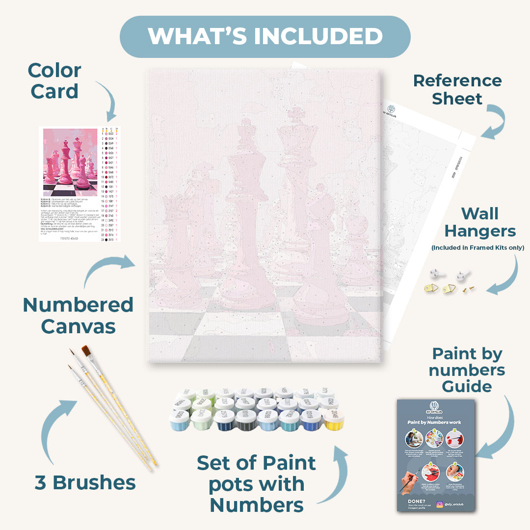 Pink gambit | Paint by Number