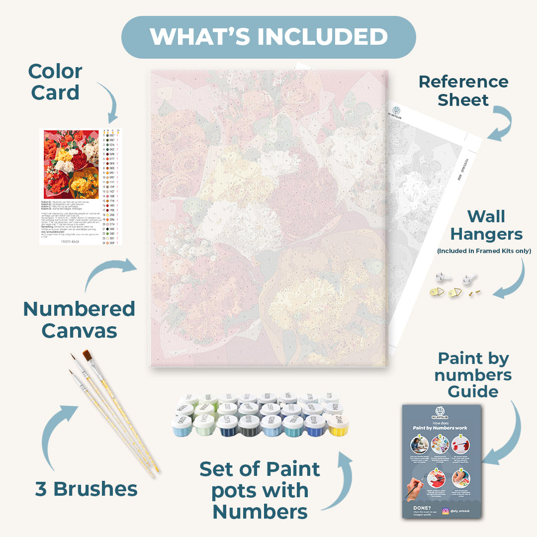 A bouquet sale | Paint by Number