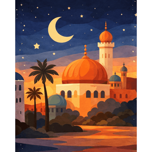 Under the crescent moon | Paint by Number- Paint by Numbers