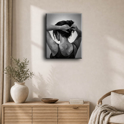 Monochrome lady | Paint by Number