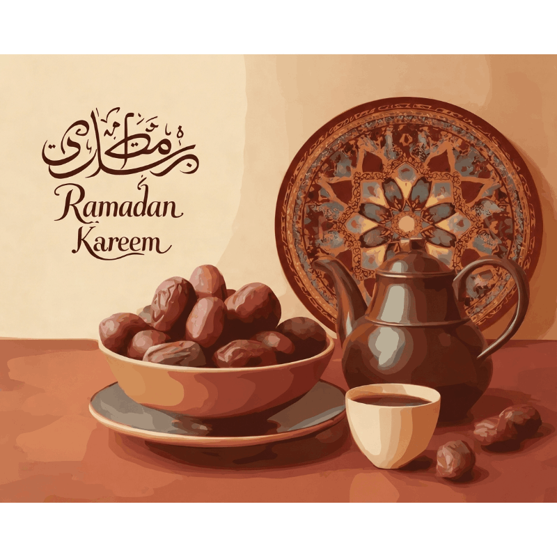The taste of Ramadan | Paint by Number- Paint by Numbers