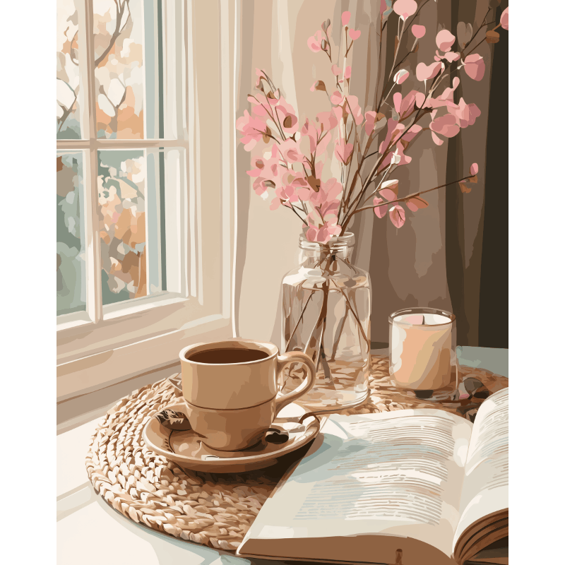Interior in beige | Paint by Number- Paint by Numbers