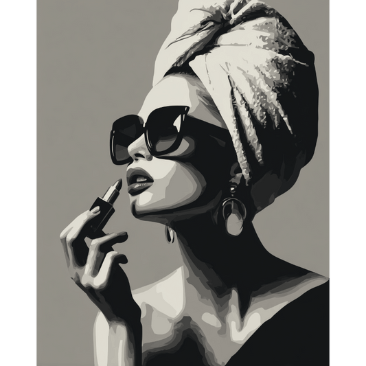 Grayscaled fashion | Paint by Number- Paint by Numbers