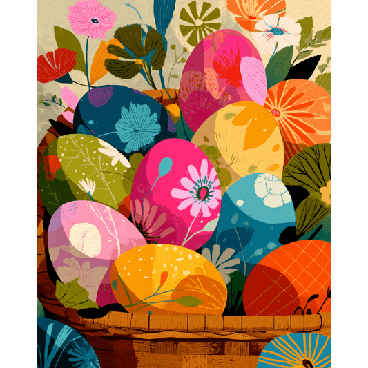 Colorful Easter eggs | Paint by Number- Paint by Numbers