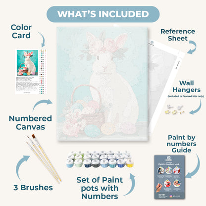 Elegant Easter bunny | Paint by Number