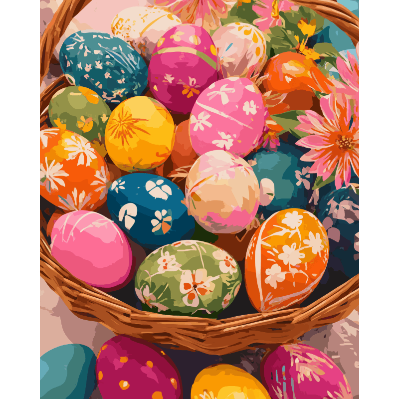 Festive Easter | Paint by Number- Paint by Numbers
