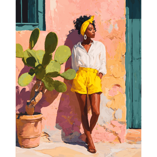 Sunlit Confidence | Paint by Number- Paint by Numbers