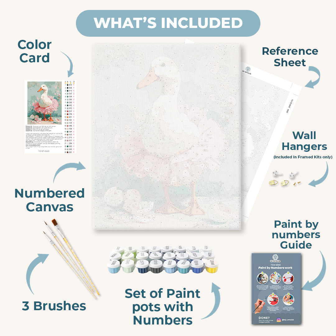 The Goose Ballerina | Paint by Number