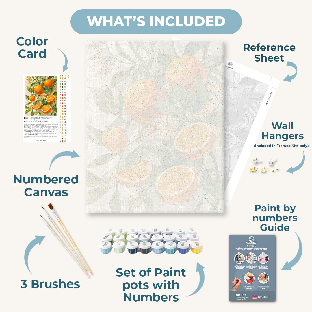 Blooming Oranges | Paint by Number