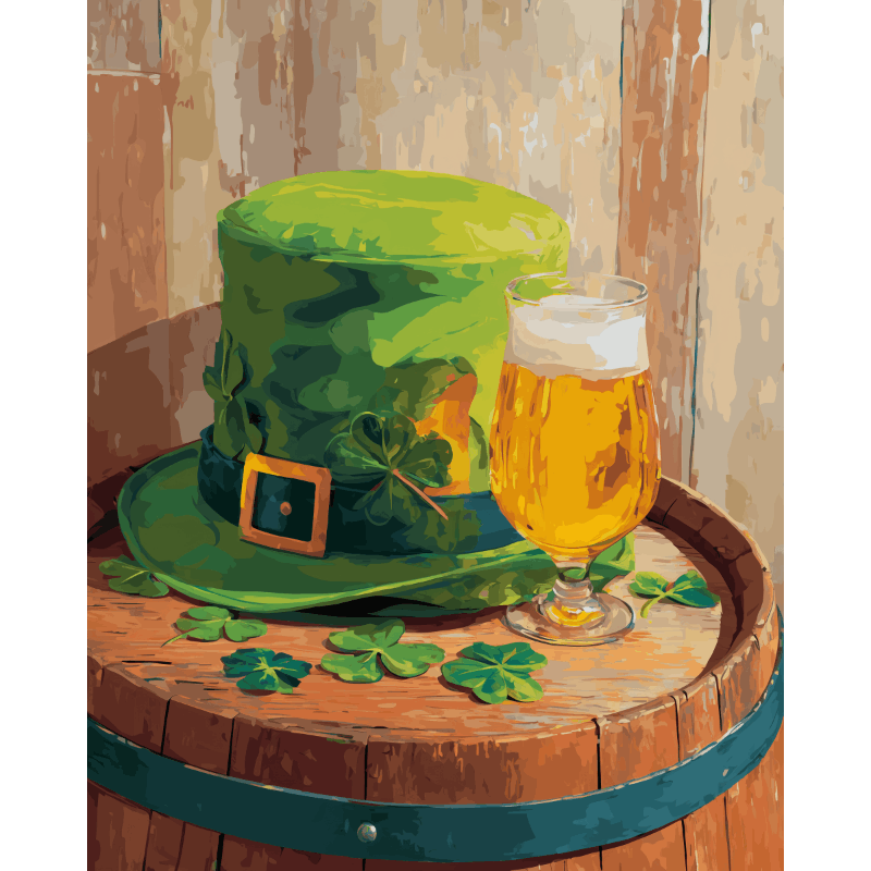 Leprechaun’s drink | Paint by Number- Paint by Numbers