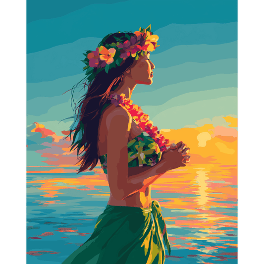 Hula dancer | Paint by Number- Paint by Numbers