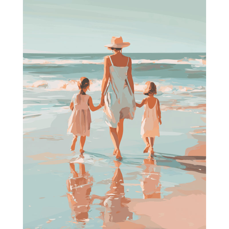 Two daughters | Paint by Number- Paint by Numbers