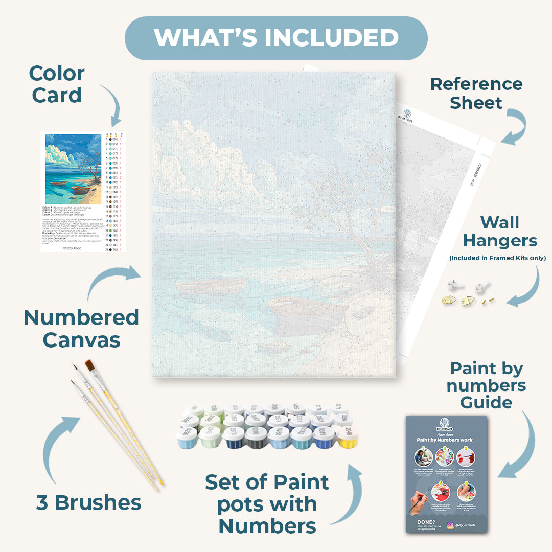 Shades of Blue | Paint by Number