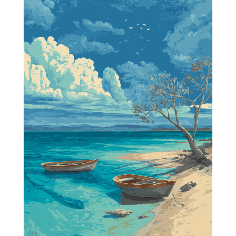 Shades of Blue | Paint by Number- Paint by Numbers