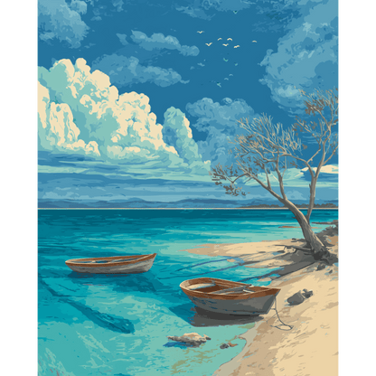 Shades of Blue | Paint by Number- Paint by Numbers