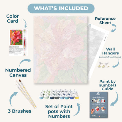 Colorful Hibiscus | Paint by Number