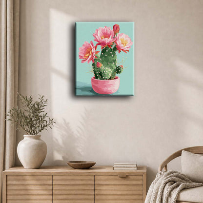 Blooming cactus | Paint by Number