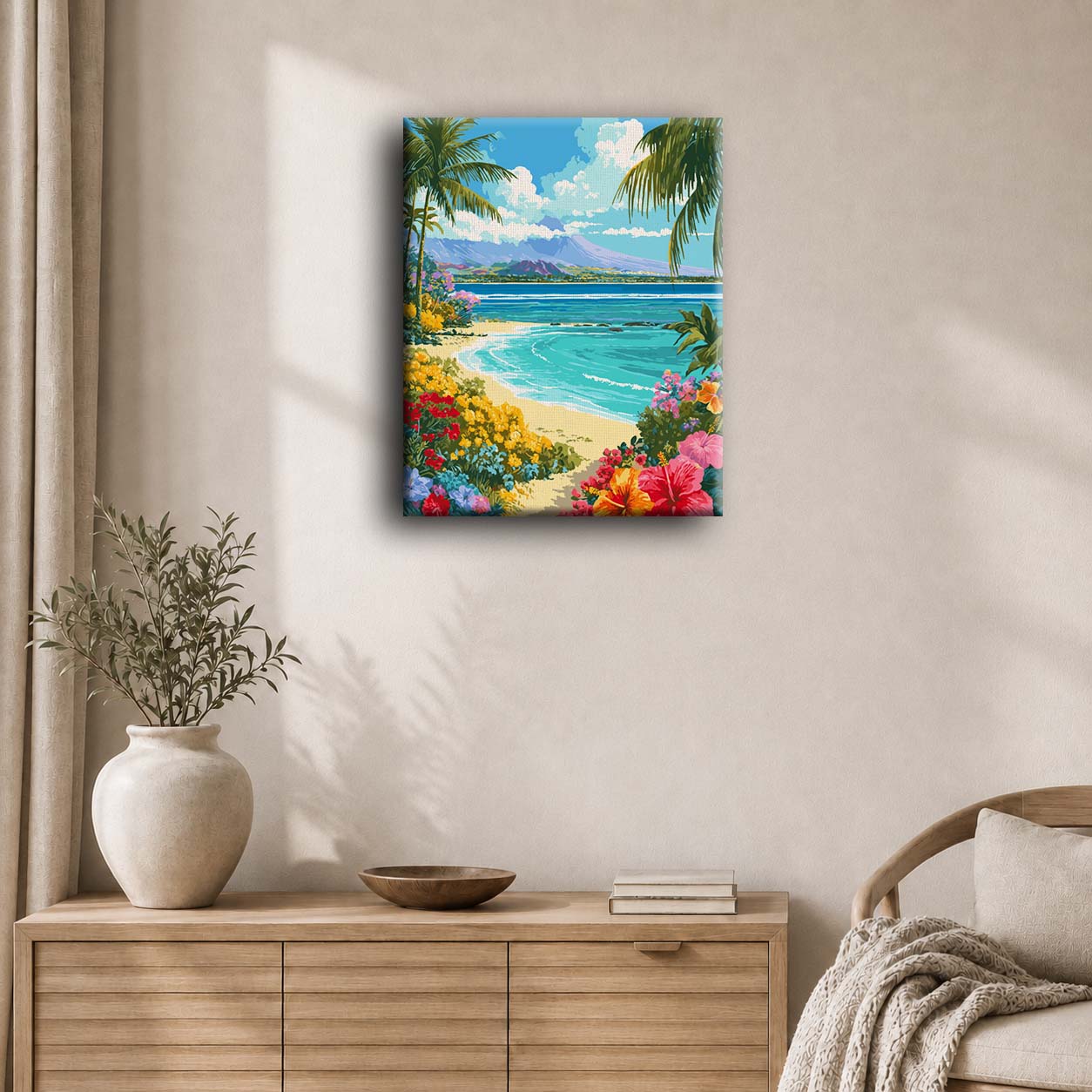 Paisaje hawaiano | Pintar por números
