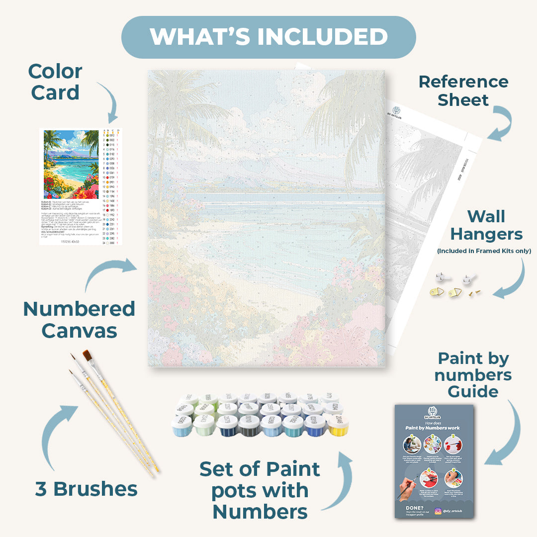 Hawaiian Landscape | Paint by Number