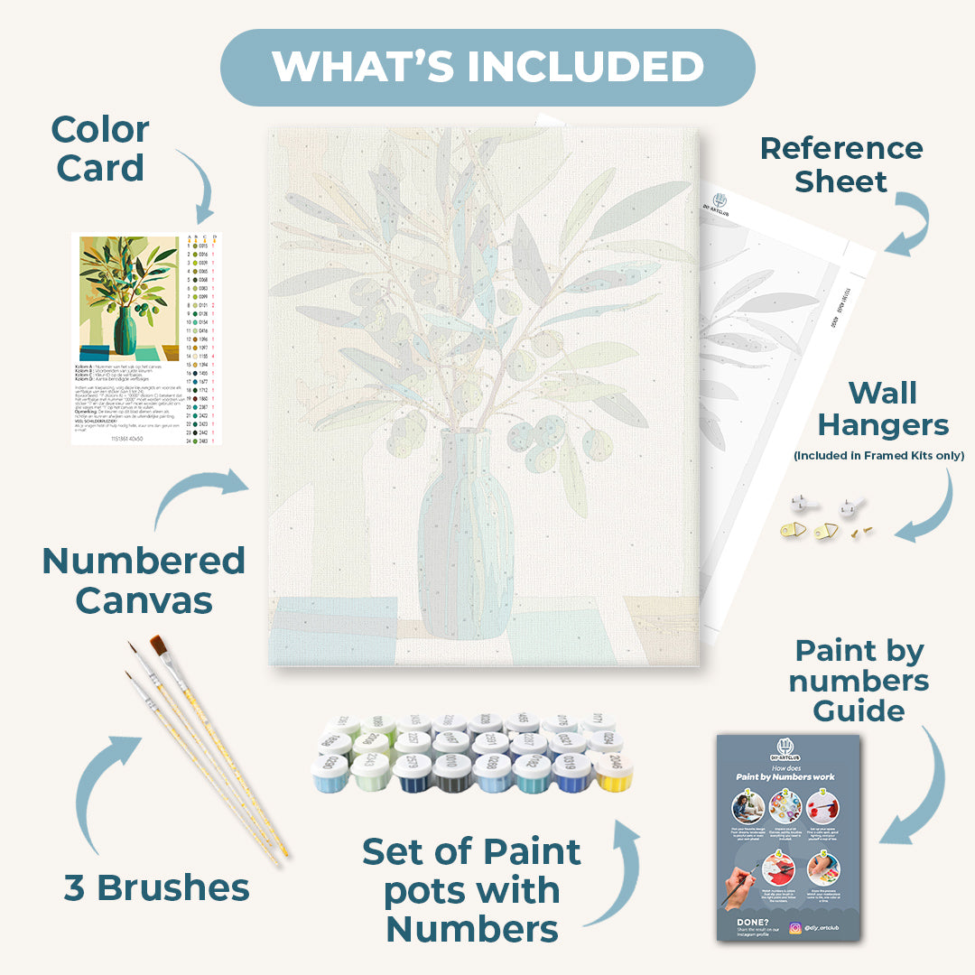 Olive Branch | Paint by Number