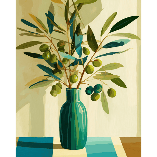 Olive Branch | Paint by Number- Paint by Numbers