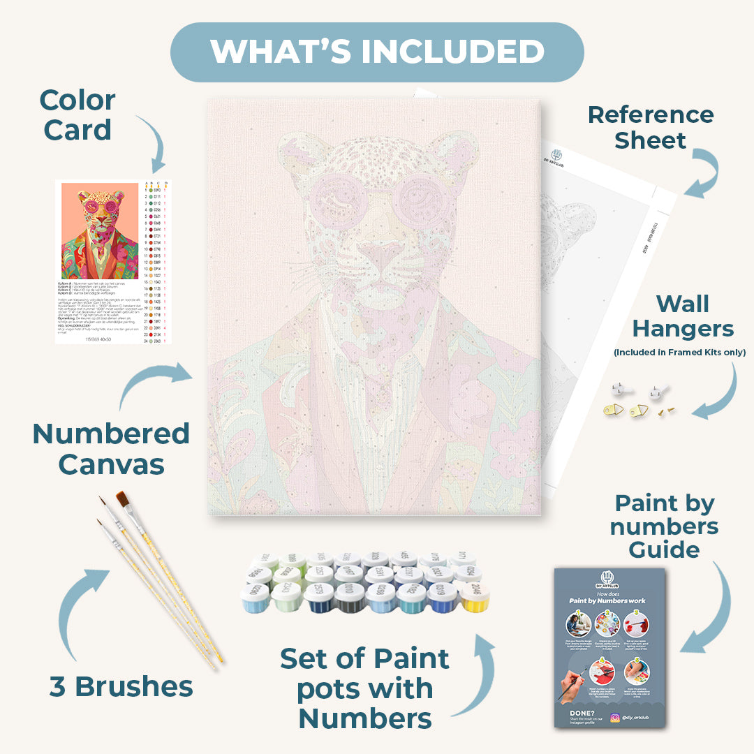 Leopard in Style | Paint by Number