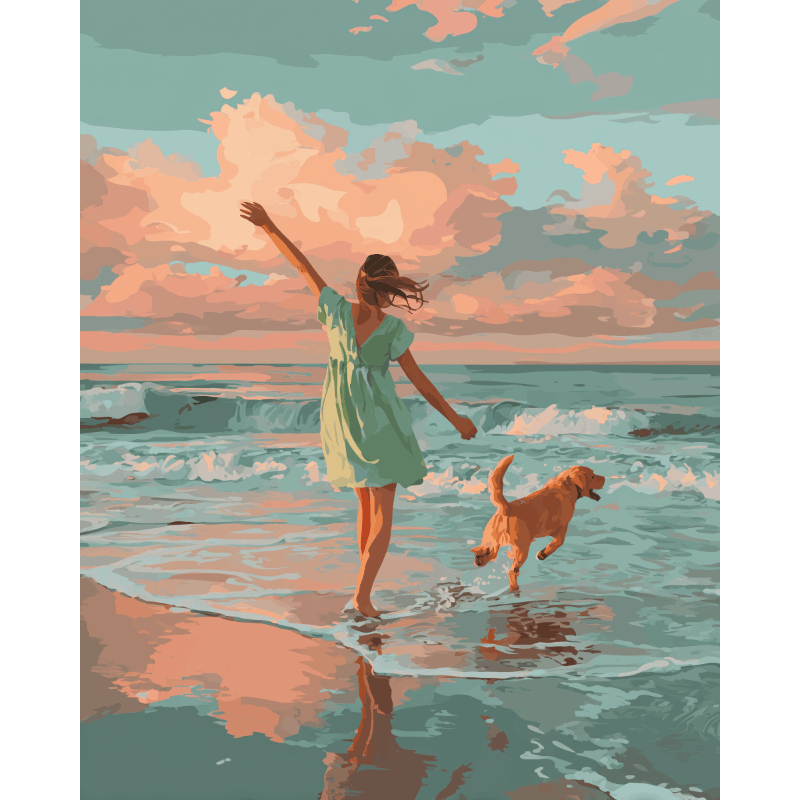 Waves of Joy | Paint by Number- Paint by Numbers