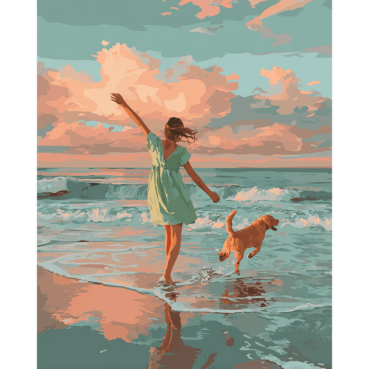Waves of Joy | Paint by Number- Paint by Numbers