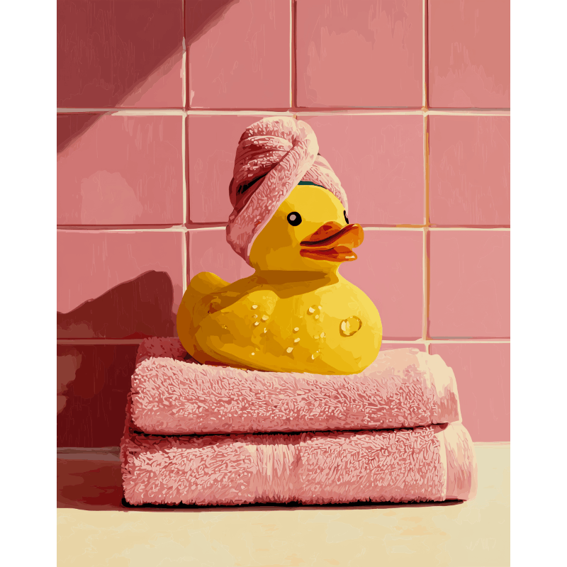 Spa Duck | Paint by Number- Paint by Numbers