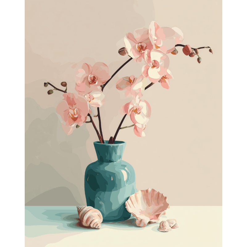 Floral Elegancy | Paint by Number- Paint by Numbers
