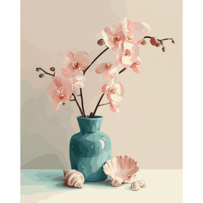 Floral Elegancy | Paint by Number- Paint by Numbers