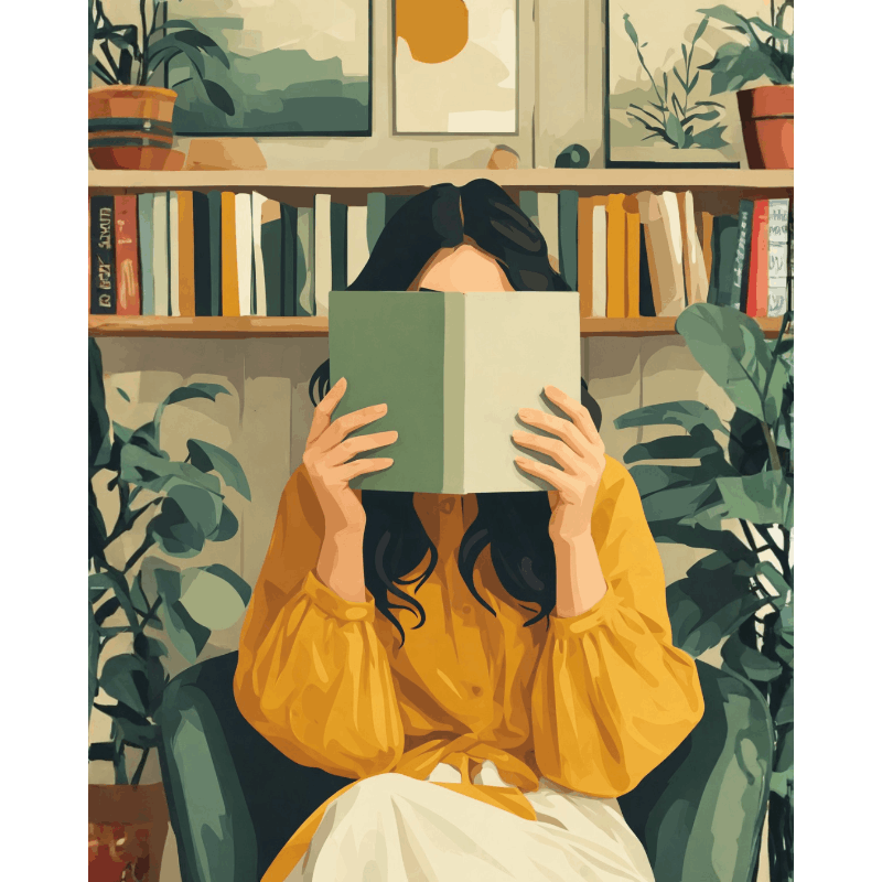 Hidden Between Pages | Paint by Number- Paint by Numbers