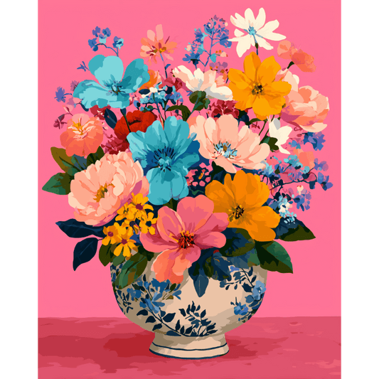 Petals Burst | Paint by Number- Paint by Numbers