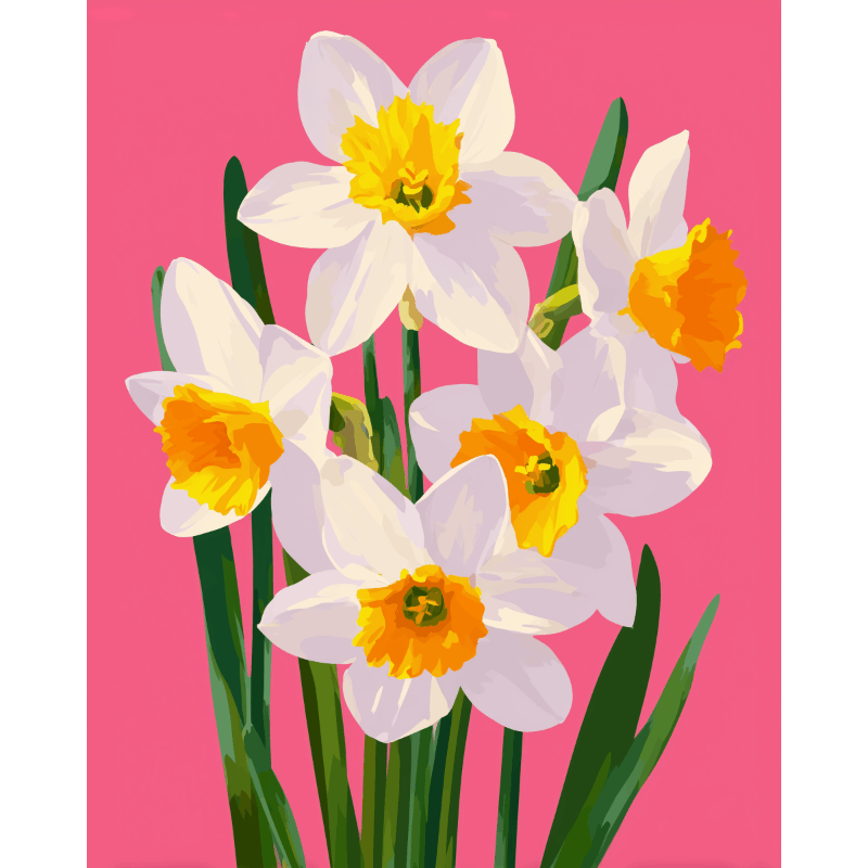 Spring in Bold | Paint by Number- Paint by Numbers