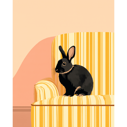 Black Rabbit | Paint by Number- Paint by Numbers