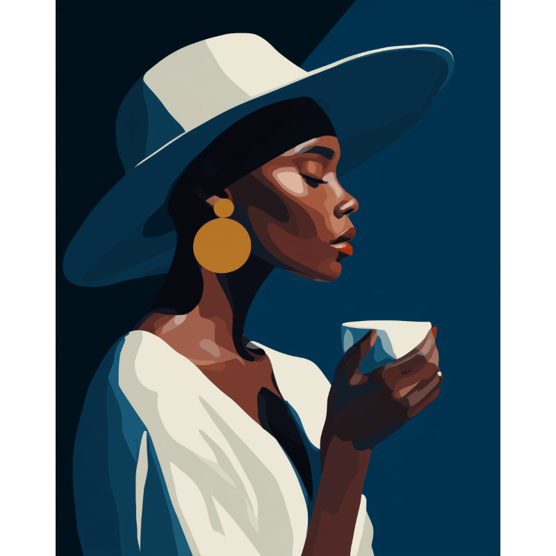 Midnight Coffee | Paint by Number- Paint by Numbers