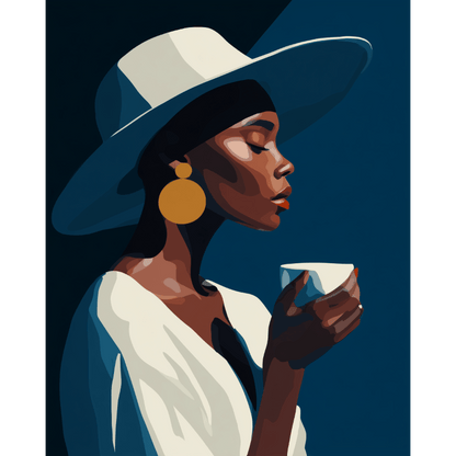Midnight Coffee | Paint by Number- Paint by Numbers