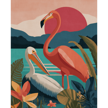 The Coral Horizon | Paint by Number- Paint by Numbers
