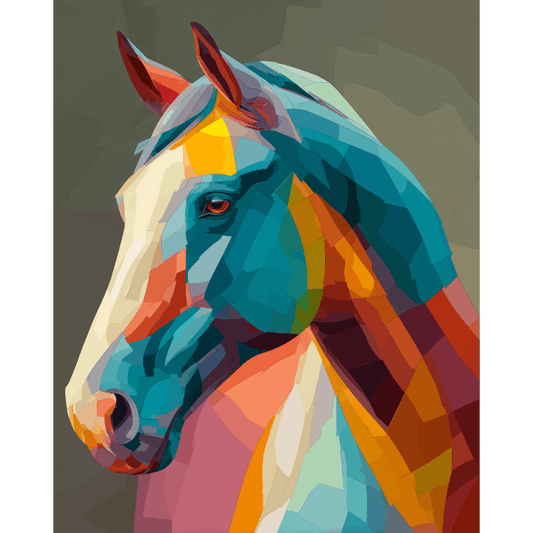 Abstract horse | Paint by Number- Paint by Numbers