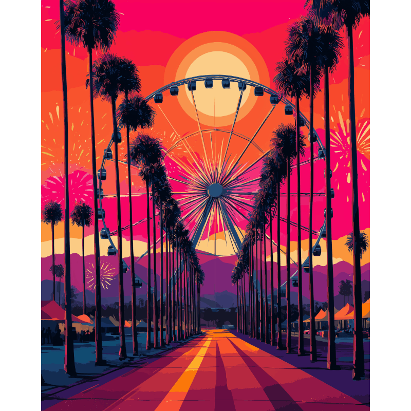 Road to the festival | Paint by Number- Paint by Numbers