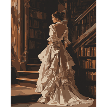 Mysterious Lady | Paint by Number- Paint by Numbers
